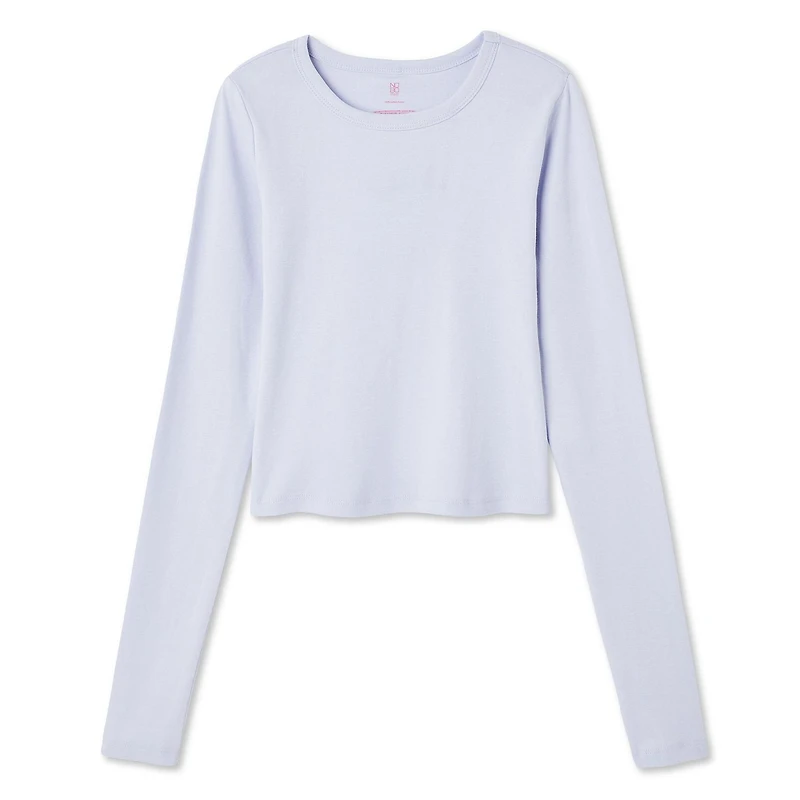 No Boundaries Women's Long Sleeve Baby Tee