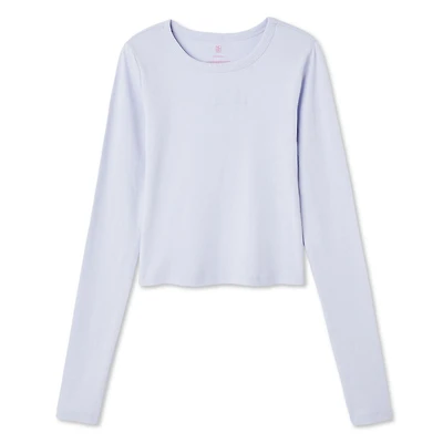 No Boundaries Women's Long Sleeve Baby Tee