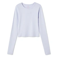 No Boundaries Women's Long Sleeve Baby Tee