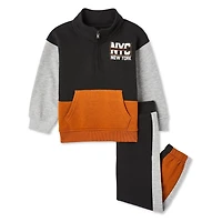 Ensemble 2 pièces avec coton ouaté George pour petits garçons Tailles 2T-5T