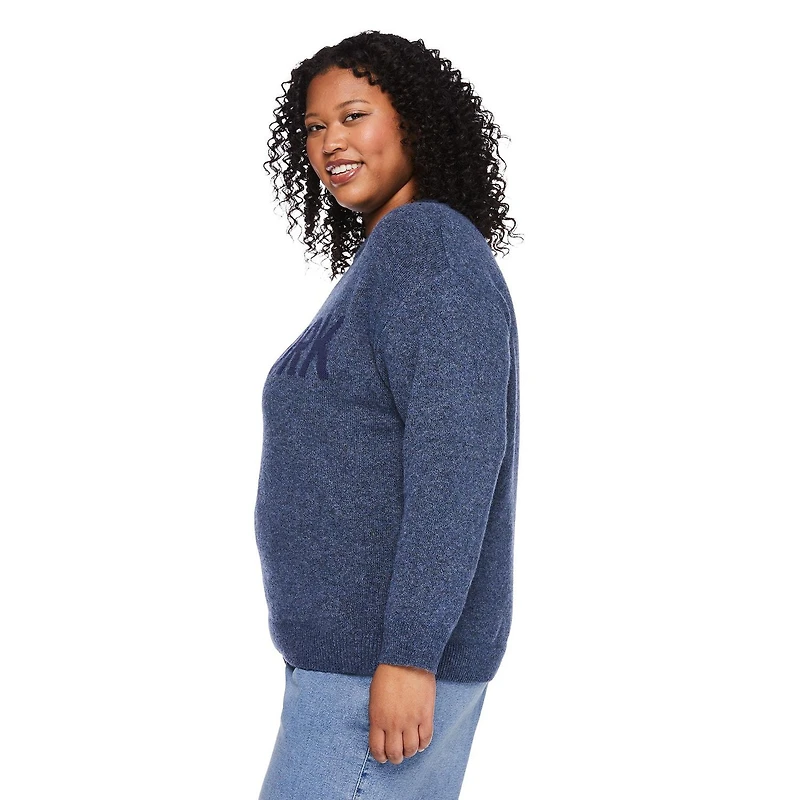 Chandail à encolure ras du cou George Plus pour femmes Tailles 1X-4X