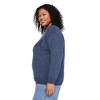 Chandail à encolure ras du cou George Plus pour femmes Tailles 1X-4X