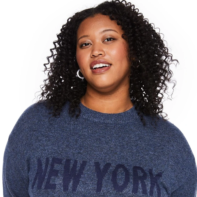 Chandail à encolure ras du cou George Plus pour femmes Tailles 1X-4X