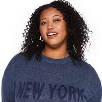 Chandail à encolure ras du cou George Plus pour femmes Tailles 1X-4X