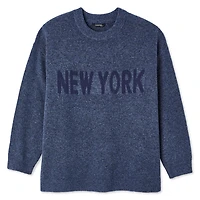 Chandail à encolure ras du cou George Plus pour femmes Tailles 1X-4X