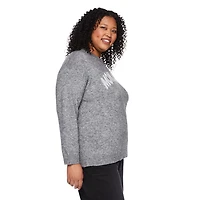 Chandail à encolure ras du cou George Plus pour femmes Tailles 1X-4X