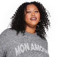 Chandail à encolure ras du cou George Plus pour femmes Tailles 1X-4X