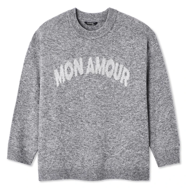 Chandail à encolure ras du cou George Plus pour femmes Tailles 1X-4X