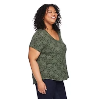 George Women's Plus Scoop Neckline Tee, Sizes 1X-4X