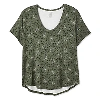 George Women's Plus Scoop Neckline Tee, Sizes 1X-4X