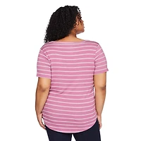 George Women's Plus Scoop Neckline Tee, Sizes 1X-4X