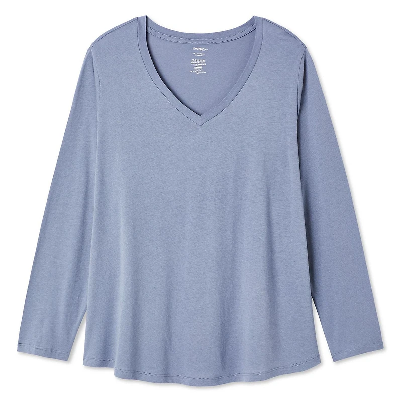 George Women's Plus V-Neckline Tee