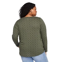 George Women's Plus V-Neckline Tee