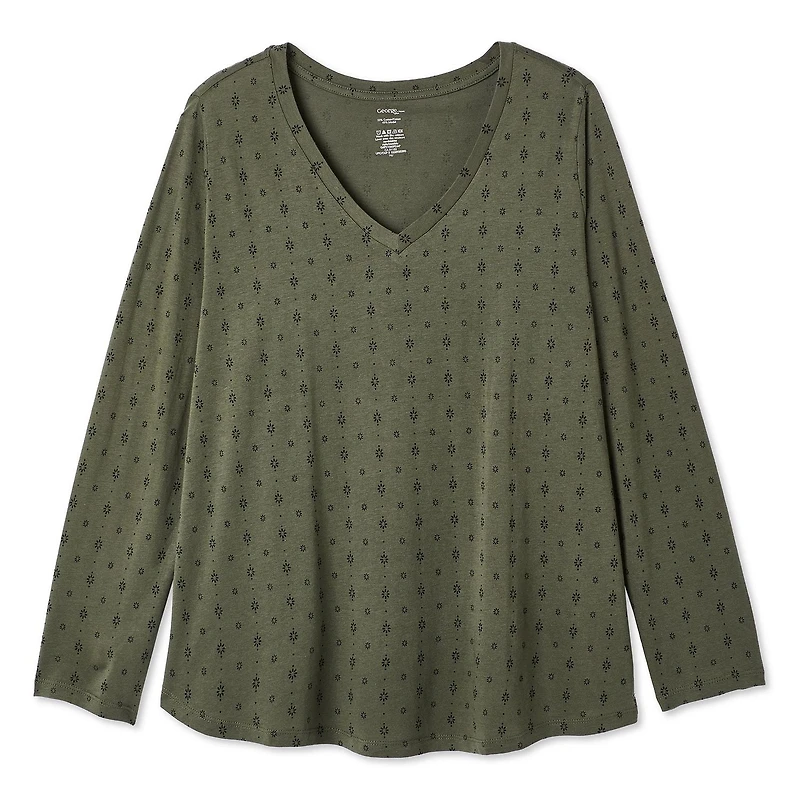 George Women's Plus V-Neckline Tee