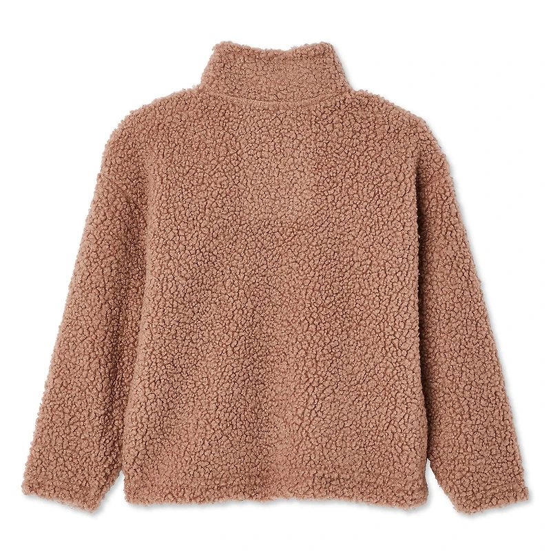 George Toddler Girls' Plush Zip-Up Jacket