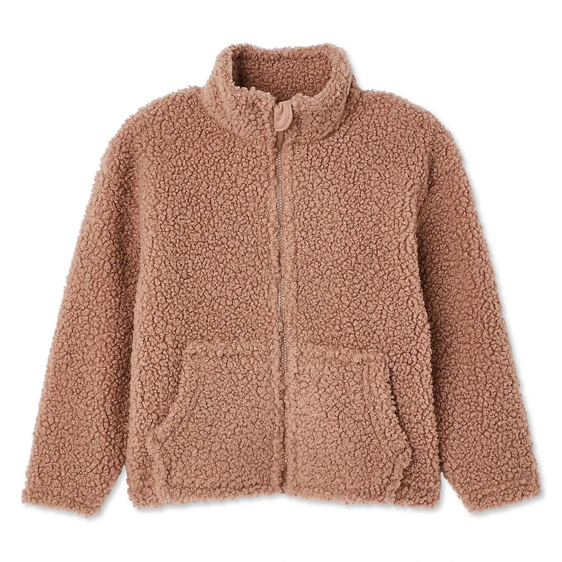 George Toddler Girls' Plush Zip-Up Jacket