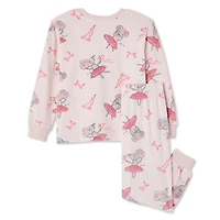 Pyjama 2 pièces en velours George pour petites filles Tailles 2T-5T