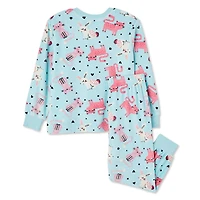 George Toddler Girls' Velour Pajama 2-Piece Set, Sizes 2T-5T