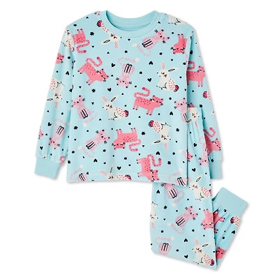 George Toddler Girls' Velour Pajama 2-Piece Set, Sizes 2T-5T