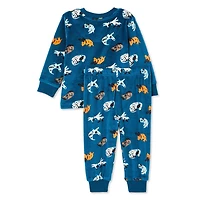 Pyjama 2 pièces en velours George pour bébés garçons Tailles 0-24 mois