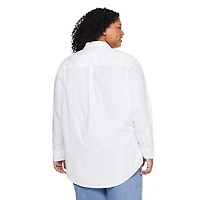 George Women's Plus Oversized Shirt, Sizes 1X-4X