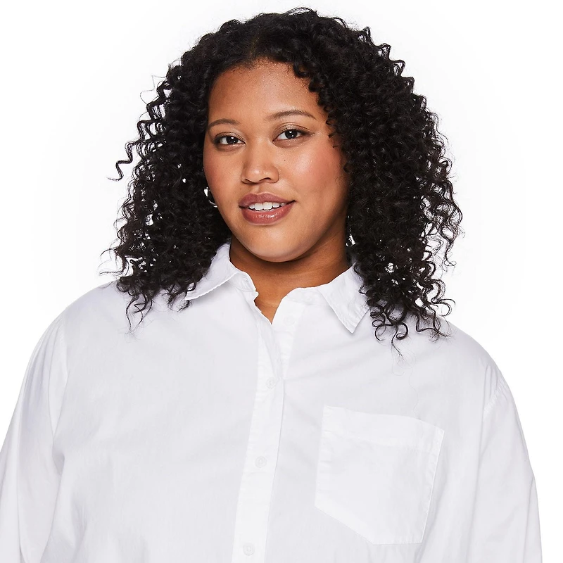 George Women's Plus Oversized Shirt, Sizes 1X-4X