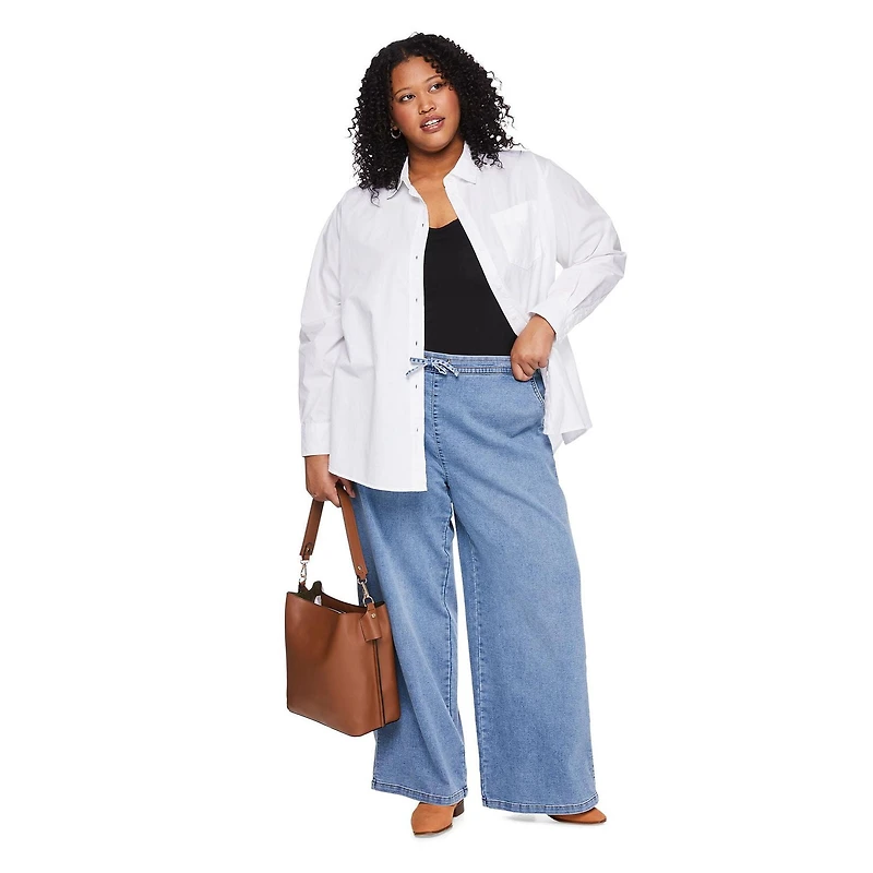 George Women's Plus Oversized Shirt, Sizes 1X-4X