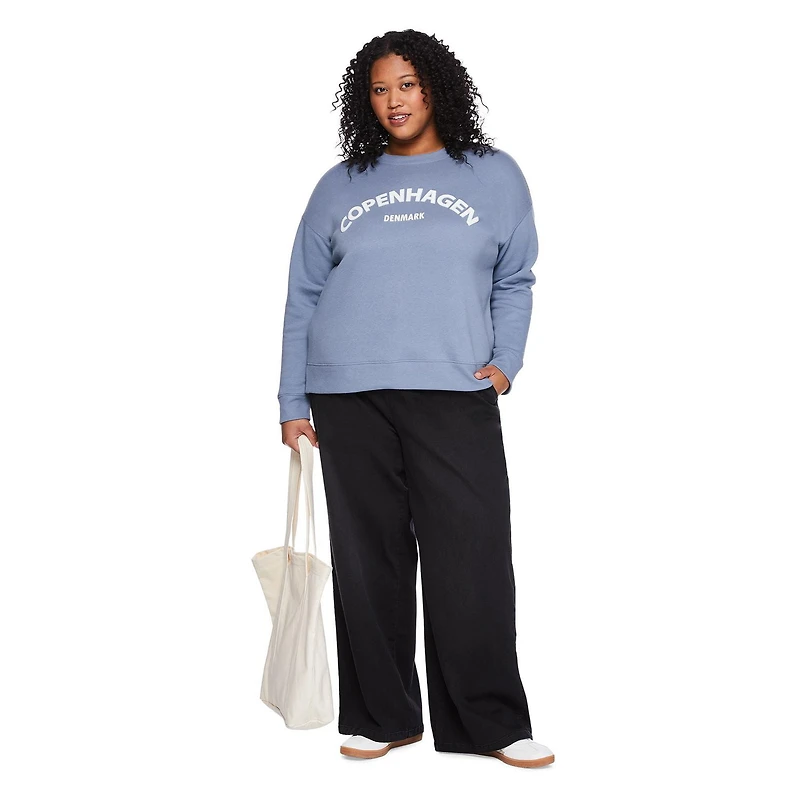 George Women's Plus Crew Neckline Popover