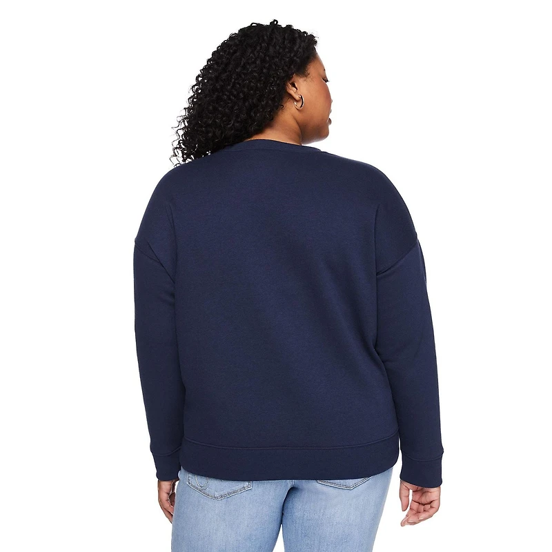 Chandail à encolure ras du cou George Plus pour femmes Tailles 1X-4X