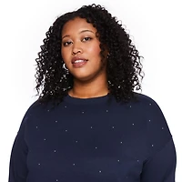 George Women's Plus Crew Neckline Popover, Sizes 1X-4X