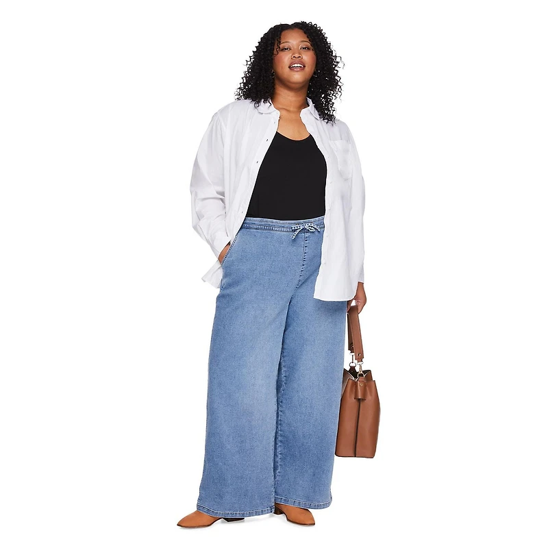 Pantalon à jambe large George Plus pour femmes Tailles 1X-4X