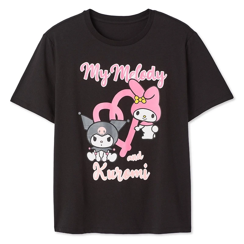 Kuromi & My Melody Women's Short Sleeve Tee
