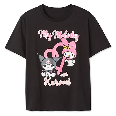 Kuromi & My Melody Women's Short Sleeve Tee