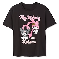 Kuromi & My Melody Women's Short Sleeve Tee