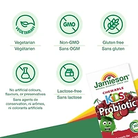 Jamieson Kids Probiotic Chewable Tablets, 5 Billion CFU, Cherry, 60 Count