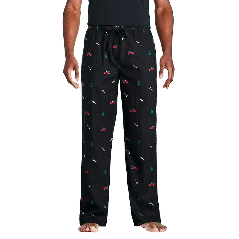 Pantalon de pyjama en flanelle George pour hommes Tailles P-2XL