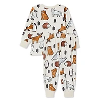 George Baby Boys' Velour Pajama 2-Piece Set, Sizes 0-24 months