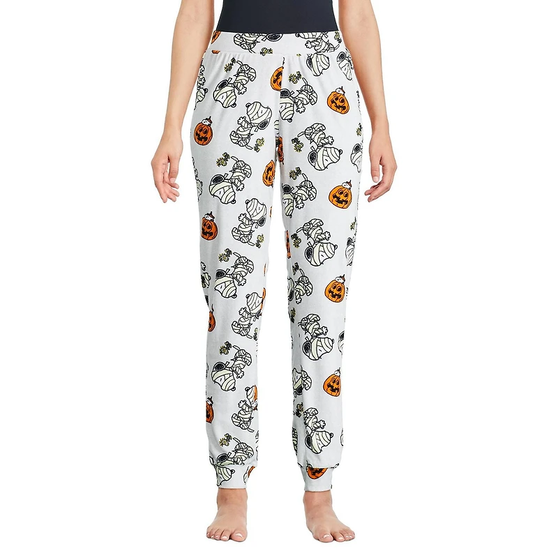 Peanuts Women's Snoopy Velour Pajama Pant, Sizes XS-XL