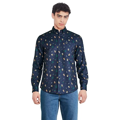 Chemise boutonnée des fêtes George pour hommes