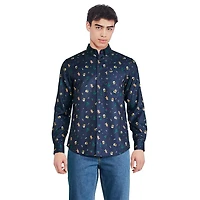George Men's Holiday Button-Down Shirt