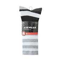 Airwalk Mens 3pk Crew Socks, Fits shoe sizes 7-11