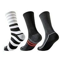 Airwalk Mens 3pk Crew Socks, Fits shoe sizes 7-11