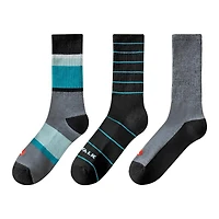 Airwalk Mens 3pk Crew Socks, Fits shoe sizes 7-11