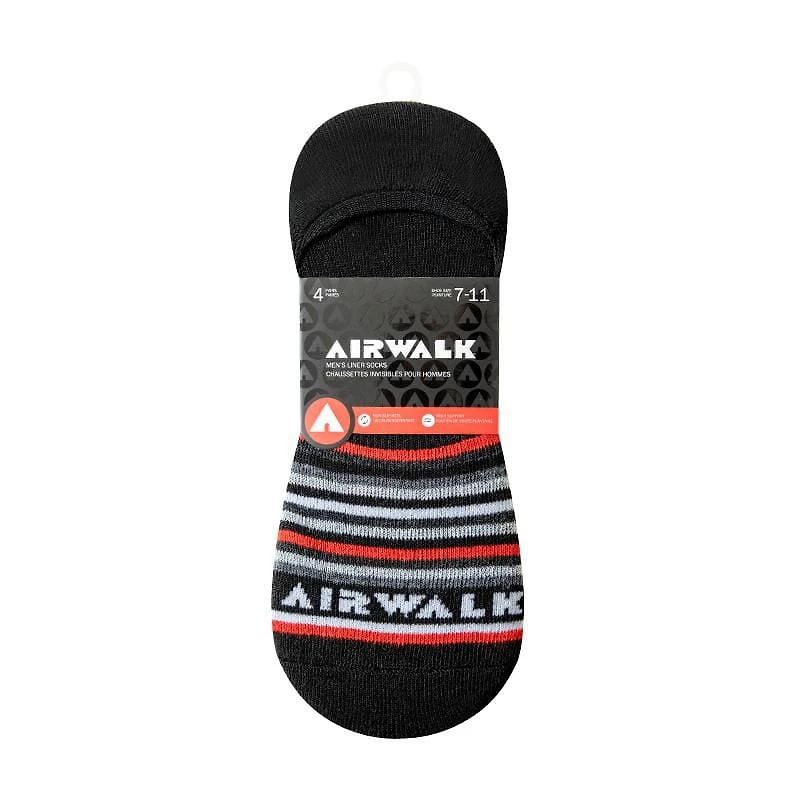 Airwalk 4 paires Invisible - Homme Taille de chaussure 7-11