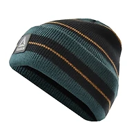 Tuque Reebok pour garçon, 100% acrylique, extensible, en tricot jaquard rayé avec bordure. Il est doux au toucher pour vous garder bien au chaud. Logo Reebok. Taille unique