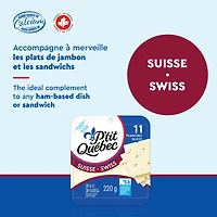 Tranches naturelles suisses P'Tit Québec 240g 240g