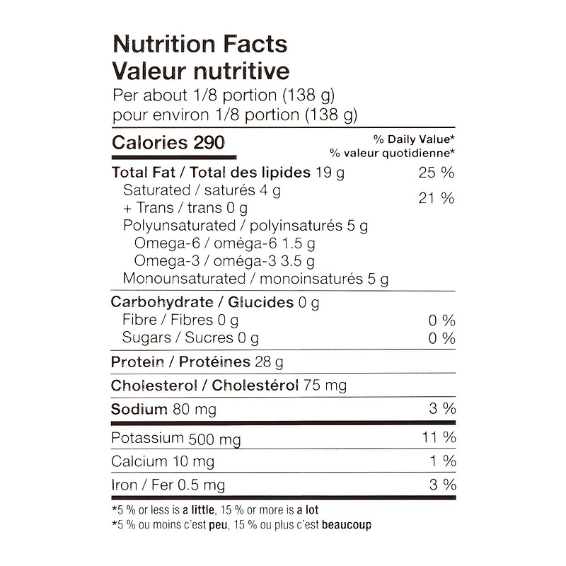 Canadian Atlantic Salmon Side, 1 side, 0.85 - 1.35 KG