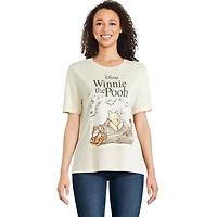 Disney Women's Winnie the Pooh Short Sleeve Tee, Sizes XS-XL