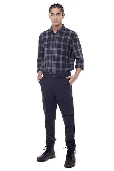 Jeaniologie ™  Slim Fit Convertible Cargo Jogger - Charcoal