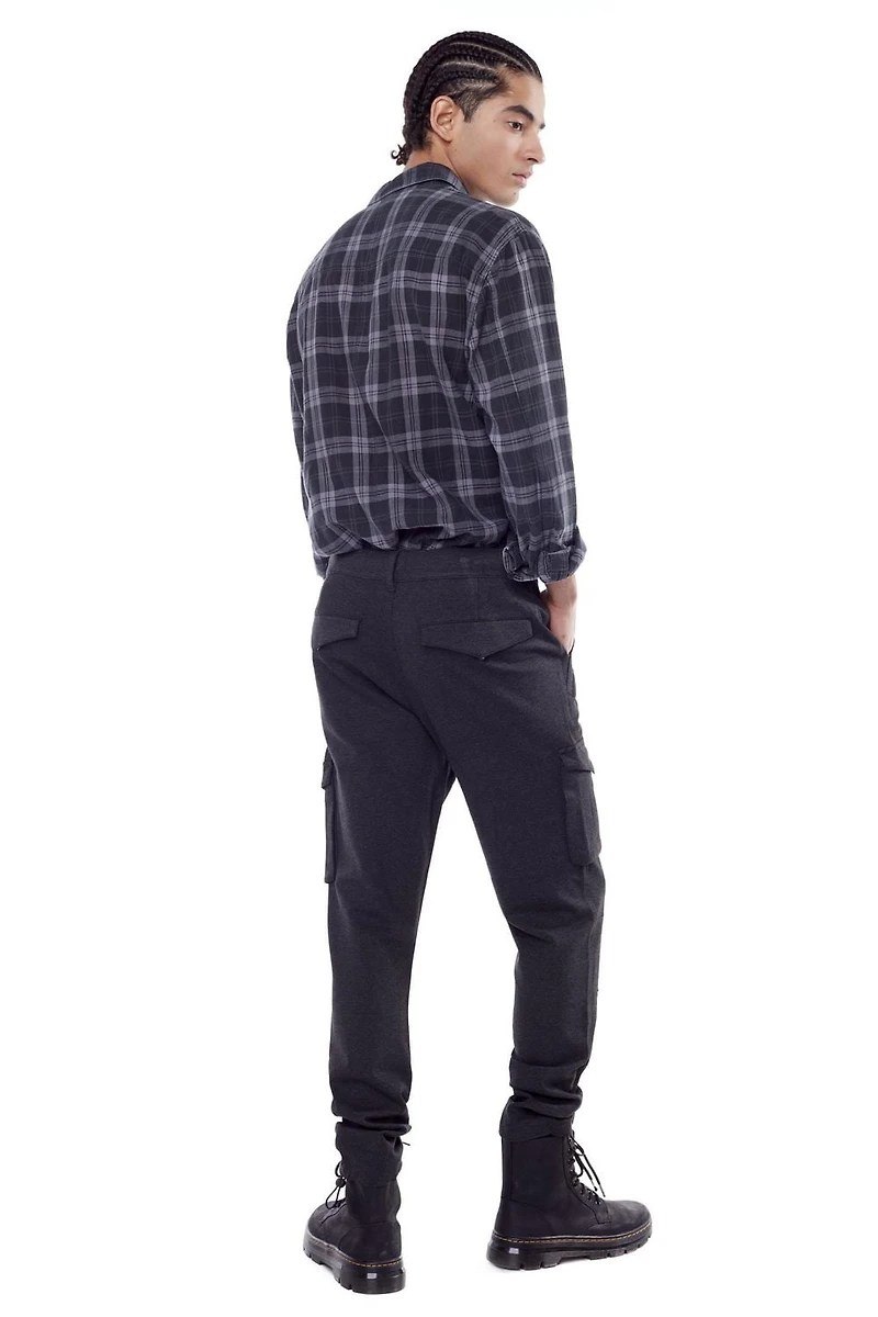 Jeaniologie ™  Slim Fit Convertible Cargo Jogger - Charcoal